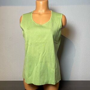 Silk Knit Pistachio Charter Club Tank Top
